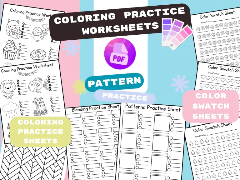 coloring practice worksheets